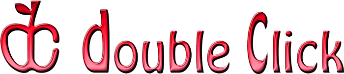 Ruby red-colored Double Click logo.png