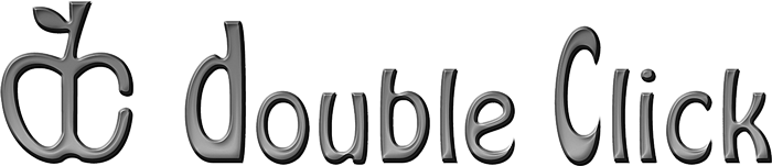 Gray-scale Double Click logo.png